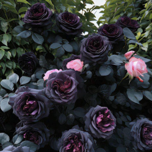 Роза Черная купить по цене от 450р. в интернет-магазине «Посадика» с доставкой почтой в в Вольске и по всей России – [изображение №1].