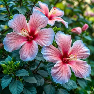 Гибискус садовый Тропикал Сан купить по цене от 293р. в интернет-магазине «Посадика» с доставкой почтой в в Вольске и по всей России – [изображение №1].