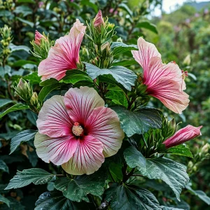 Гибискус Иден Бьюти купить по цене от 460р. в интернет-магазине «Посадика» с доставкой почтой в в Вольске и по всей России – [изображение №1].