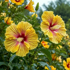 Гибискус Свит Соната купить по цене от 249р. в интернет-магазине «Посадика» с доставкой почтой в в Вольске и по всей России – [изображение №1].