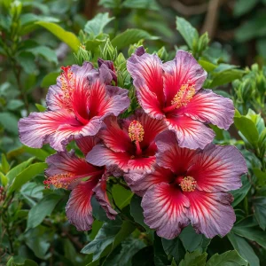 Гибискус Кримсон Флейм купить по цене от 479р. в интернет-магазине «Посадика» с доставкой почтой в в Вольске и по всей России – [изображение №1].